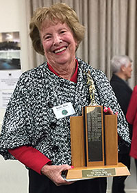 Kathy Rehe with trophy